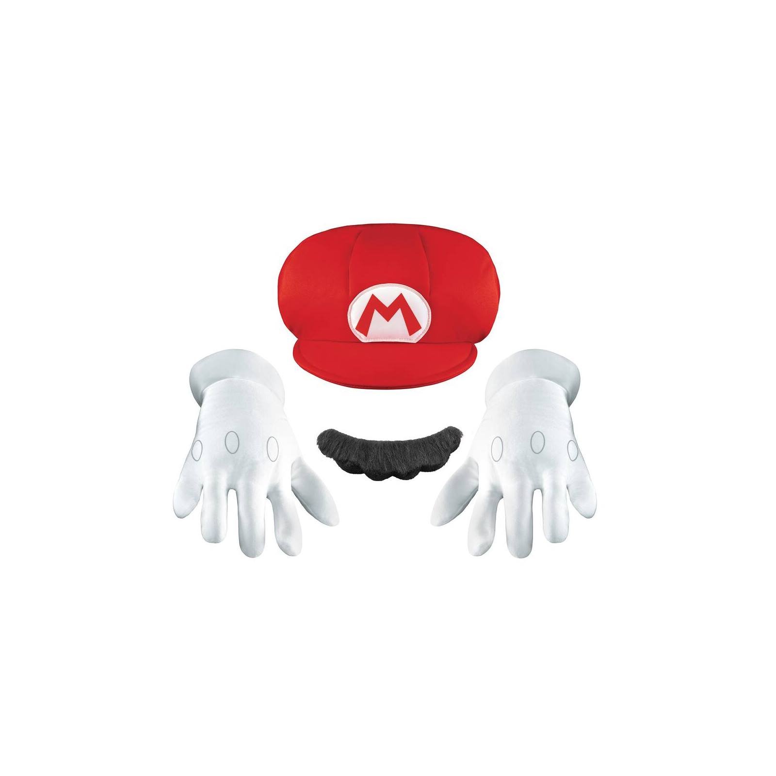 Kit enfant déguisement Mario avec casquette gants et moustache - La Grande  Récré