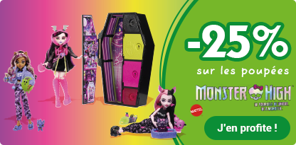 -25% sur une sélection de poupées Monster High de Mattel