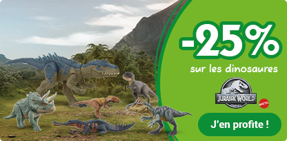 -25% sur une sélection de dinosaures Jurassic World de Mattel