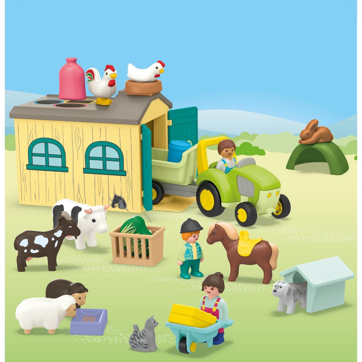 Ferme avec Tracteur Playmobil Junior 71656 La Grande Recre
