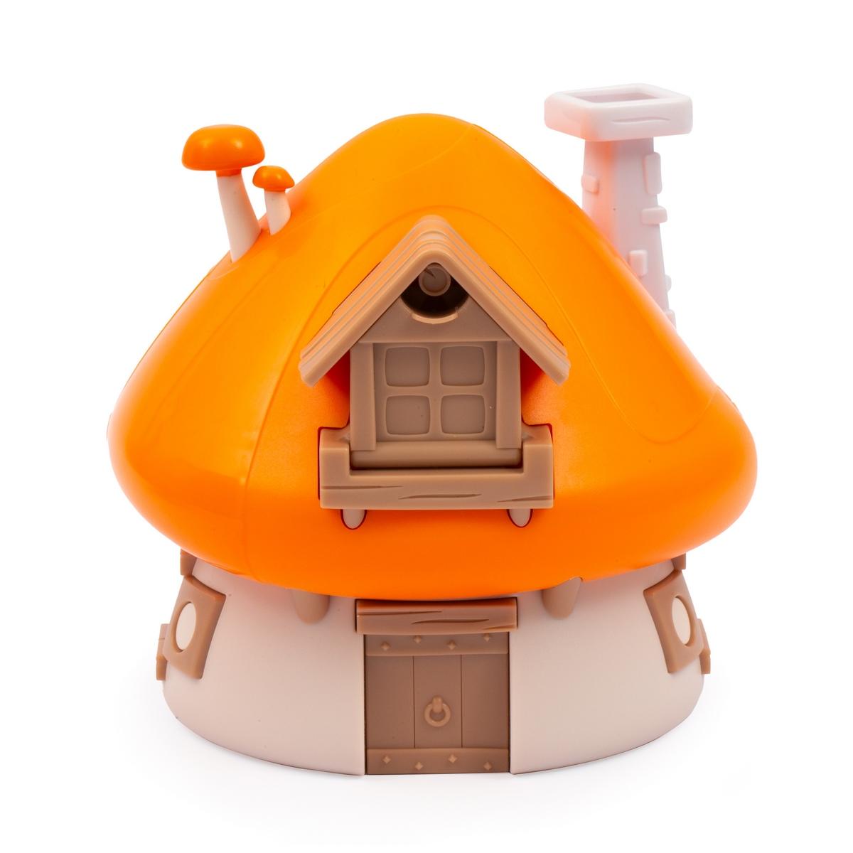 OPO 10 - Het huis van de smurfen met beweegbare figuren van pvc stickers - CS40