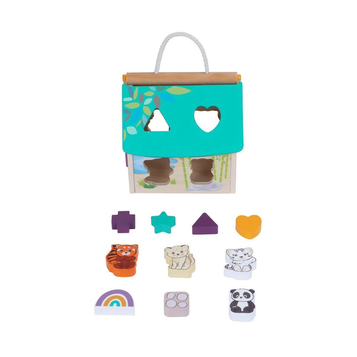 Jeux d'association des animaux en bois FSC® blanc