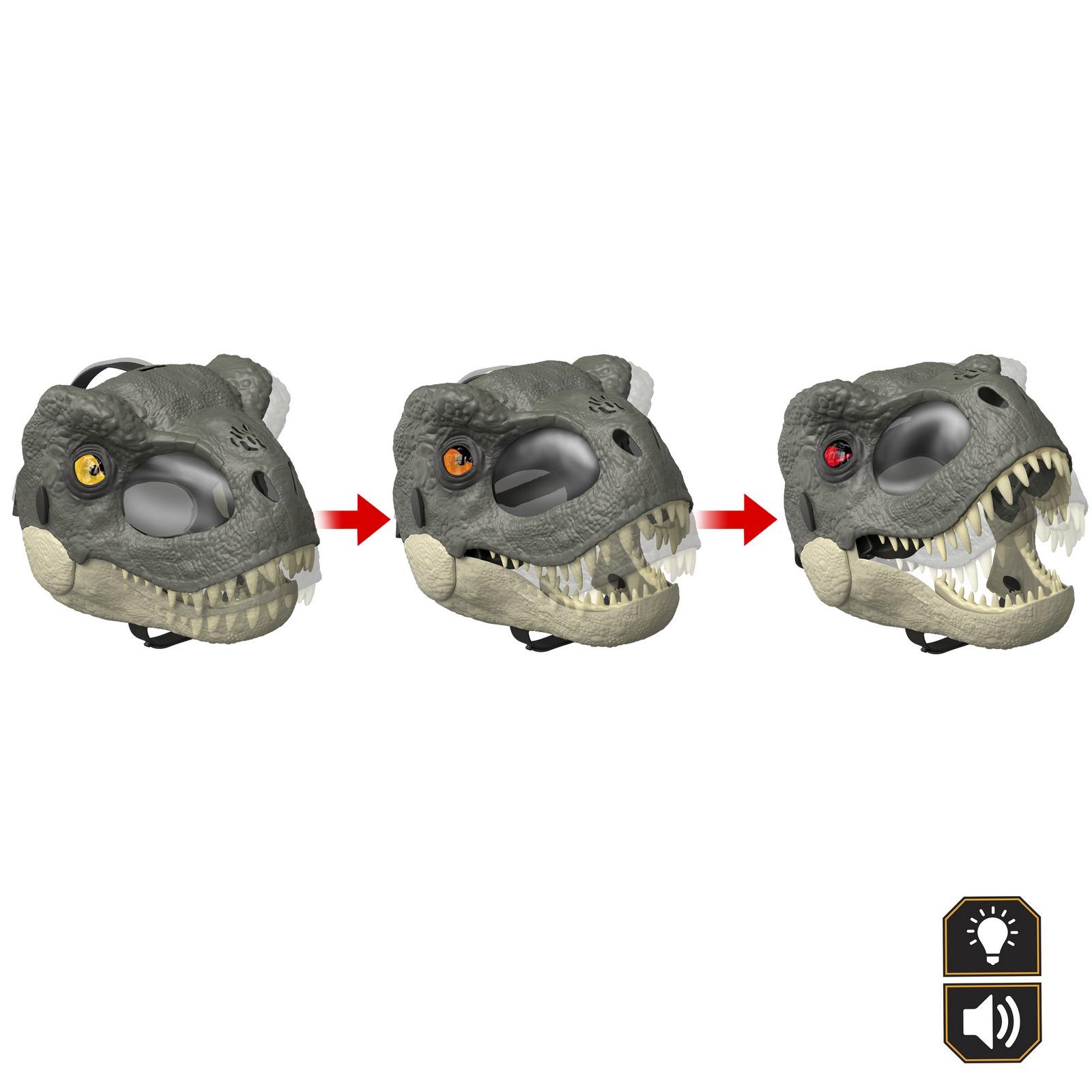 Masque T-Rex Jurassic World – Demi-visage 2D, Fête Enfant