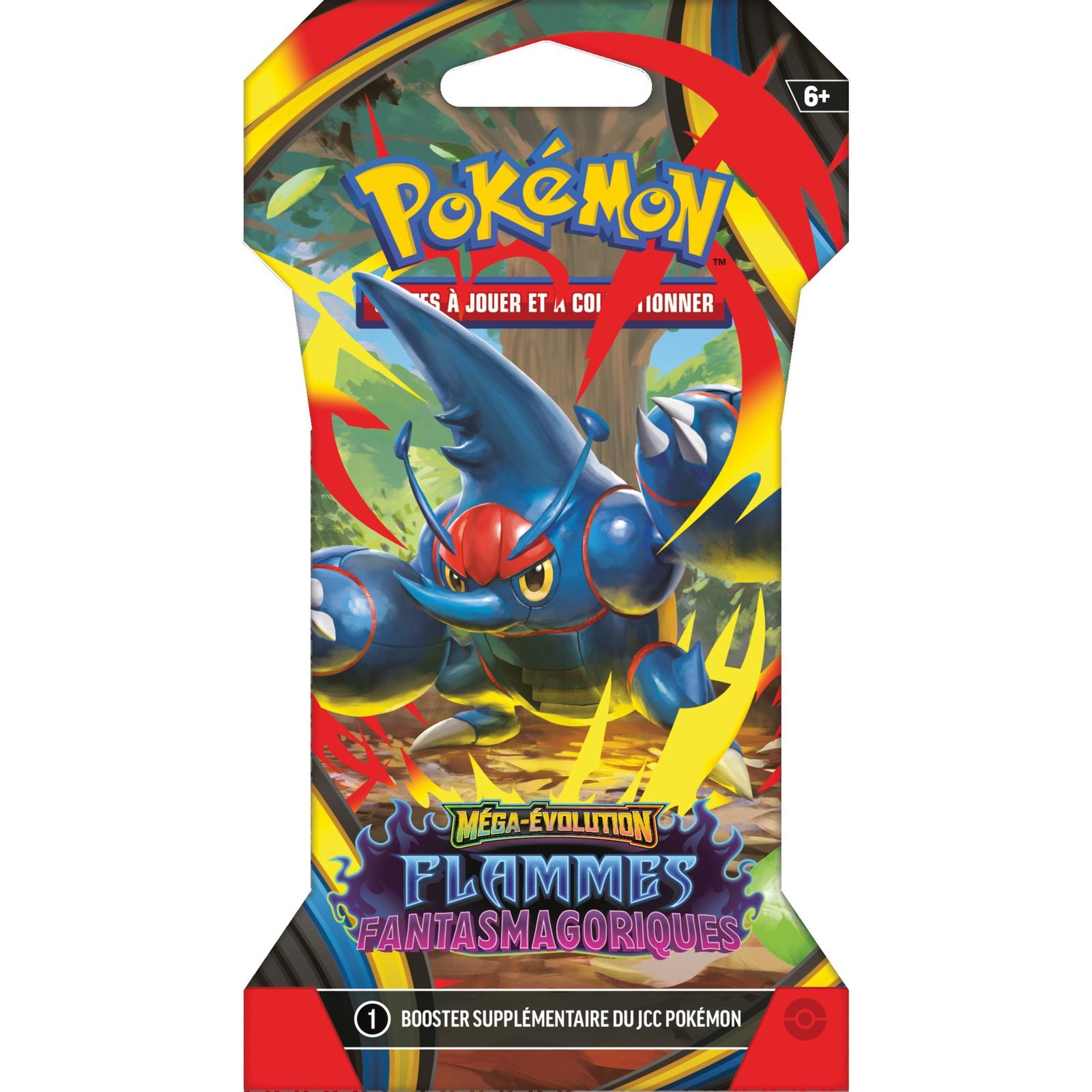 Blister Pokémon Méga-Évolution – Flammes Fantasmagoriques - 3 Boosters + 1 Carte Promo Brillante Dimoret