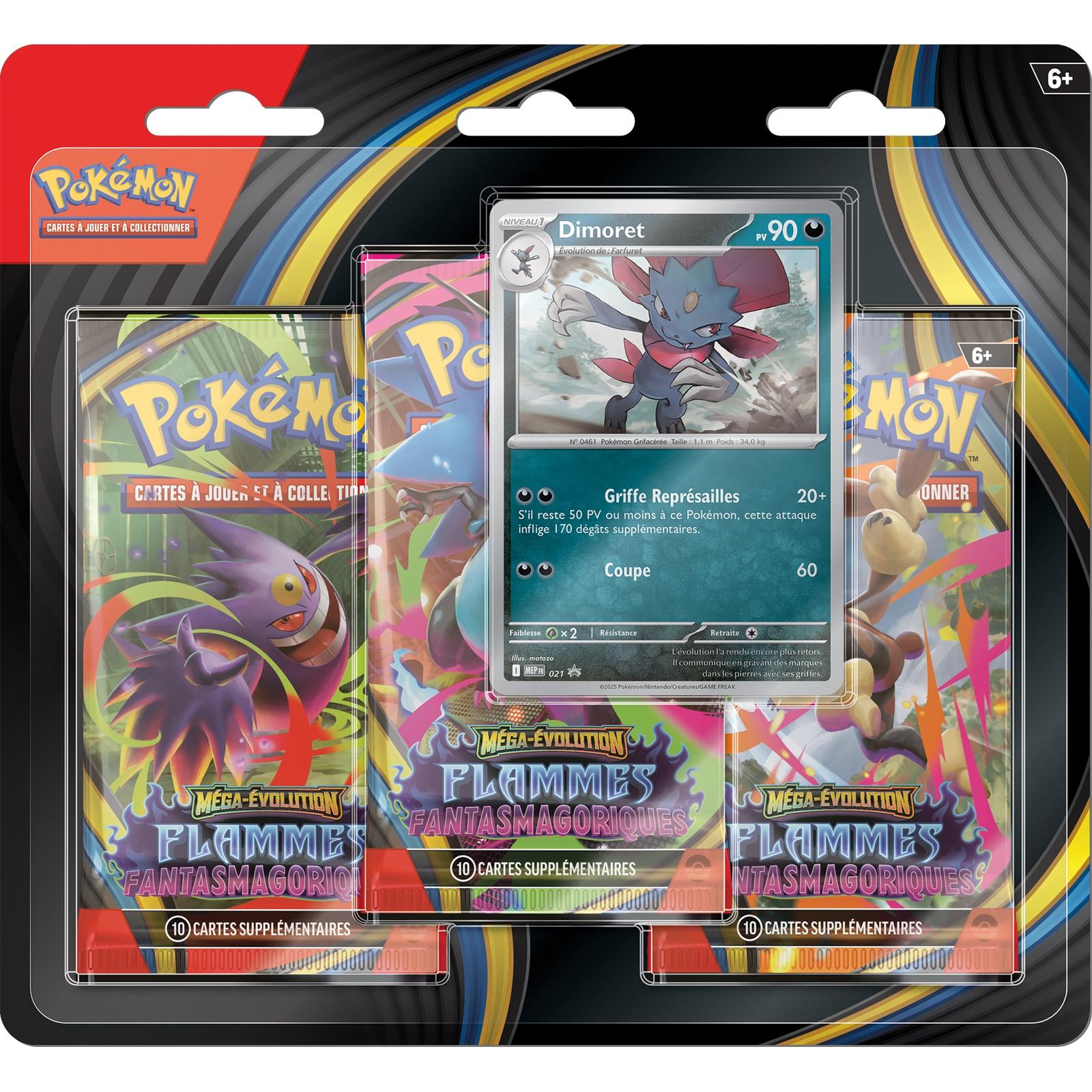 Présentoir Booster Pokémon Méga-Évolution – Flammes Fantasmagoriques – Contient 18 Boosters (10 Cartes Par Booster) - 5