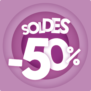 Bannière soldes -50%