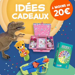 Bannière cadeaux à moins de 20€