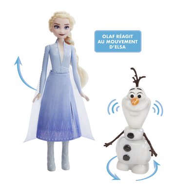 Figurines Olaf et Elsa La Reine des Neiges 2