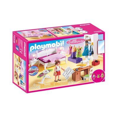 Chambre avec espace couture Playmobil Dollhouse 70208