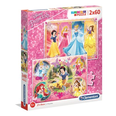 SuperColor 2x60 pièces - Disney Princesses