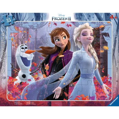 Puzzle cadre 30-48 pièces - La magie de la Nature - Disney La Reine des Neiges 2