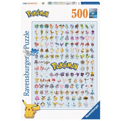Puzzle 500 pièces - Pokédex première génération - Pokémon