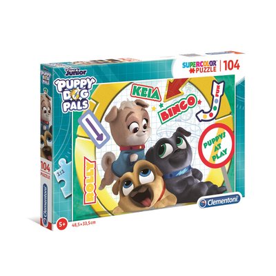 Puzzle SuperColor 104 pièces - Puppy Dog Pals