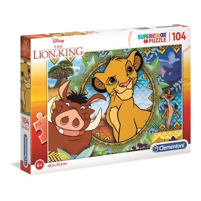 Puzzle Supercolor 104 pièces Le Roi Lion