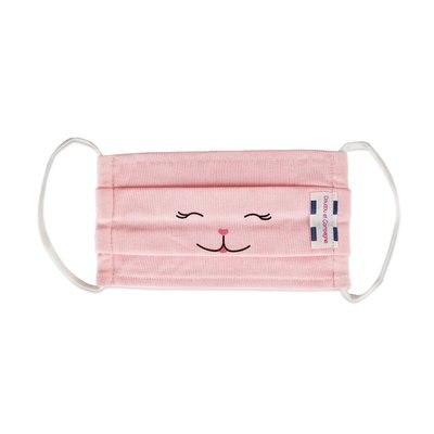 Masque coton jersey fun chat rose taille S