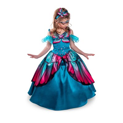 Déguisement Barbie Princesse, Fille, Rose (Robe, Veste Et Diadème) chez  DeguizFe…