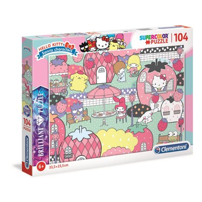 Puzzle Brillant 104 pièces - Hello Kitty