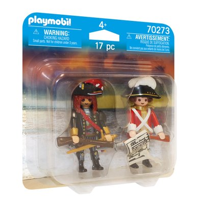Playmobil Duo Capitaine pirate et soldat 70273