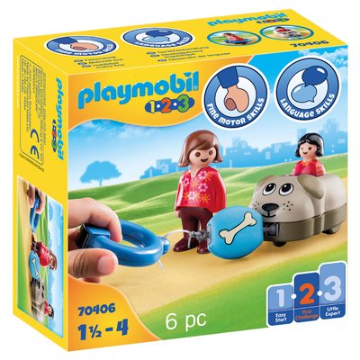 Wagon chien Playmobil 1.2.3 70406