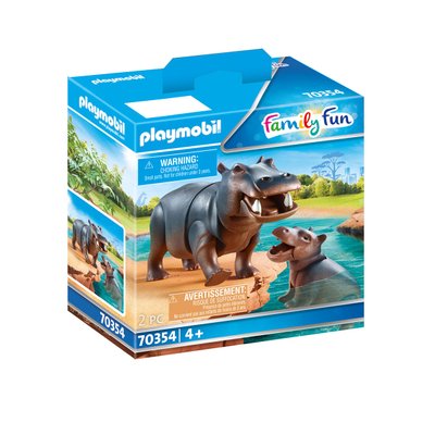 Hippopotame et son petit Playmobil Family Fun 70354