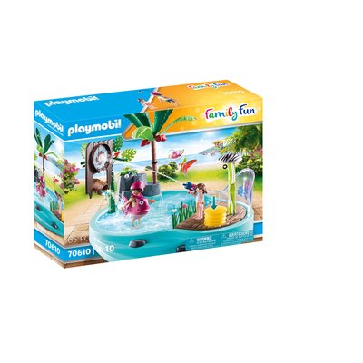 Piscine avec jet d'eau Playmobil Family Fun 70610
