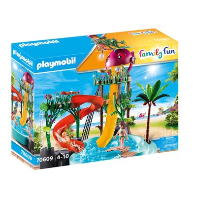Parc aquatique avec toboggans Playmobil Family Fun 70609