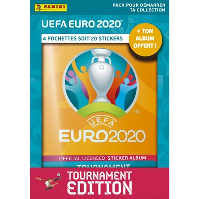 4 Pochettes + Album Panini UEFA Euro 2020