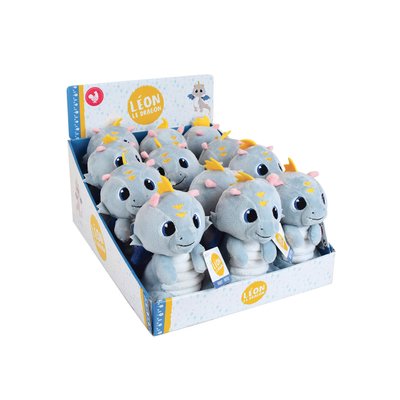 Peluche Hochet Léon Le Dragon 17 cm