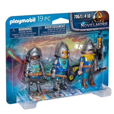 3 Chevaliers Novelmore Playmobil Novelmore 70671