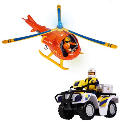 Hélicoptère Wallaby + Quad de police - Sam Le Pompier