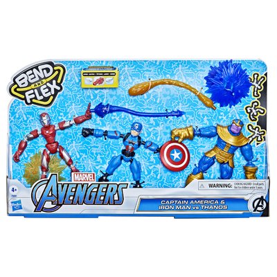 3 figurines Marvel Avengers Bend and Flex