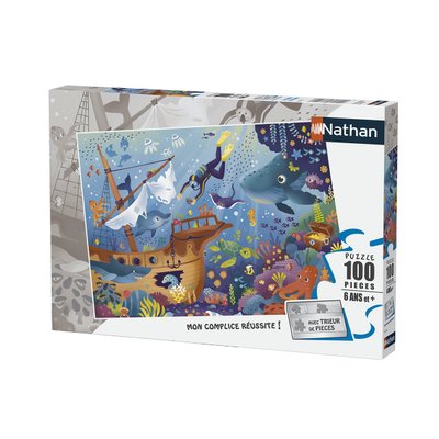 Puzzle 100 pièces Nathan - Le monde sous-marin