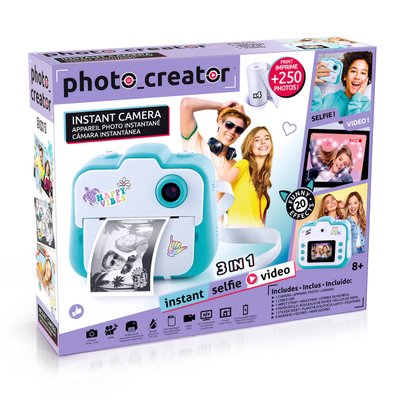 VTech KidiZoom Print Cam Graffiti - Appareil Photo Instantané Pour Enfants Dès 5 Ans, Impression Sans Encre, Selfie, Vidéo HD, écran Couleur - Version Française