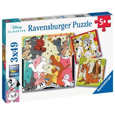 Puzzles 49 Pièces Ravensburger - S'amuser avec les animaux Disney