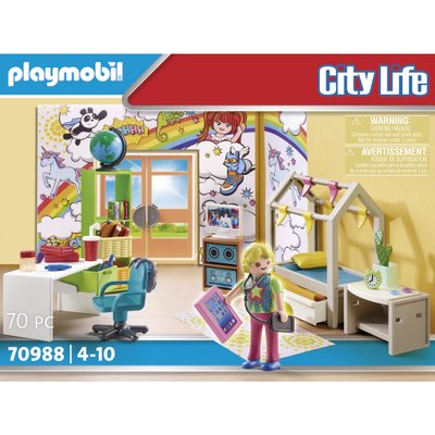 Chambre d'adolescent Playmobil Ctiy Life 70988