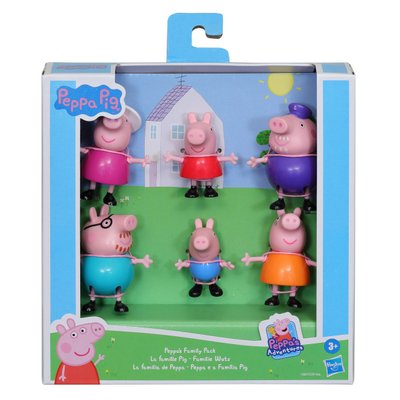 Coffret 6 figurines La famille de Peppa Pig