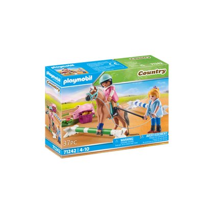 Cavalière & cheval avec monitrice Playmobil Country 71242