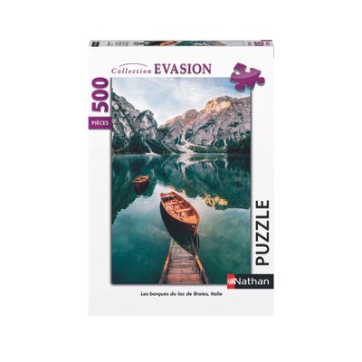 Puzzle 500 pièces Barques du Lac