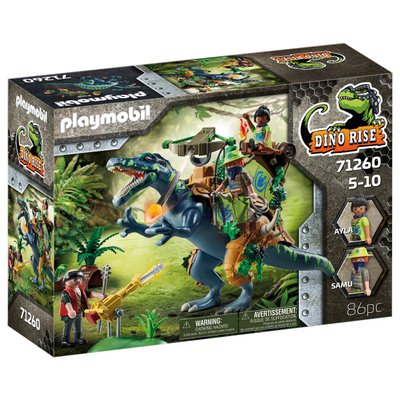 Spinosaure et Combattant Playmobil Dino Rise 71260