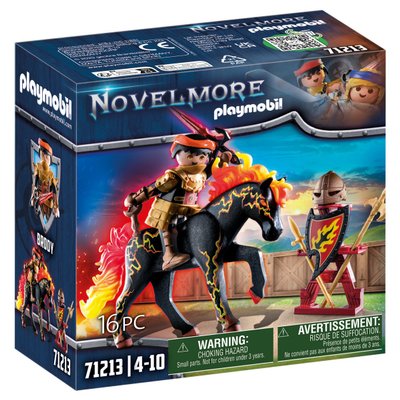 Chevalier Burnham Raider avec cheval de feu Playmobil Novelmore 71213