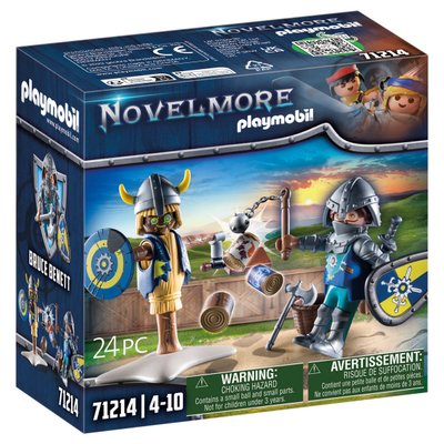 Chevalier Novelmore et mannequin d'entraînement Playmobil Novelmore 71214