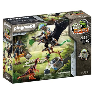 Dimorphodon et rangers Playmobil Dino Rise 71263