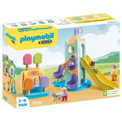 Aire de jeux toboggan Playmobil 1.2.3 - 71326