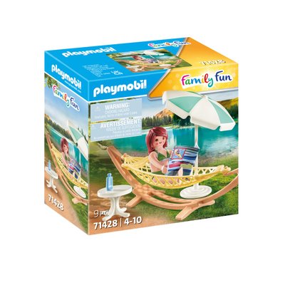 Vacancière et hamac Playmobil 71428 Family Fun camping