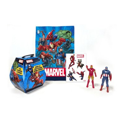 Boite Surprise Marvel avec figurines, stickers et poster