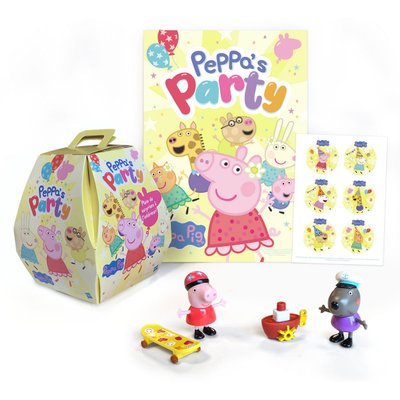 Boite Surprise Peppa Pig avec figurines, stickers et poster
