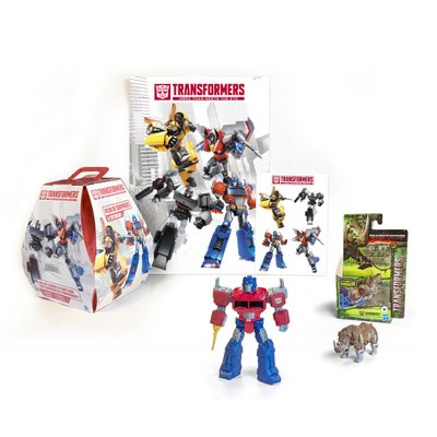 Boite Surprise Transformers avec figurines, stickers et poster