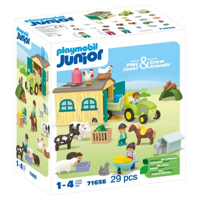 Ferme avec Tracteur Playmobil Junior 71656