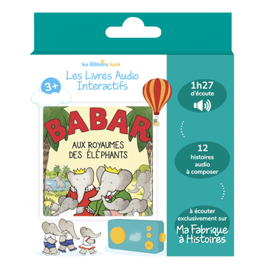 Lunii - Coffret album Babar au royaume Livre audio interactif