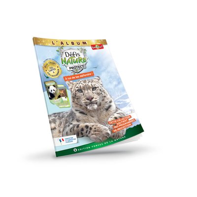 Album de rangement cartes Défis Nature - Panthère des Neiges